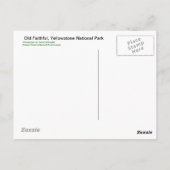 Old Faithful Geyser - Briefkaart (Achterkant)