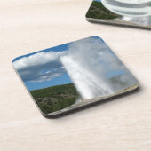 Old Faithful Geyser Coaster Set Bier Onderzetter (Linkerzijde)