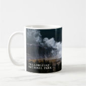 Old Faithful Geyser Eruption Yellowstone Koffiemok (Links)