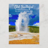Old Faithful Geyser | Nationaal Park Yellowstone Briefkaart (Voorkant)