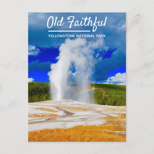 Old Faithful Geyser | Nationaal Park Yellowstone Briefkaart (Voorkant)