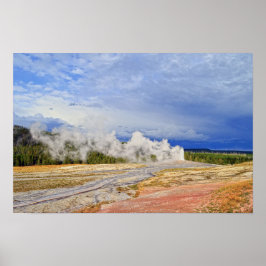 Old Faithful Geyser, Yellowstone National Park Poster