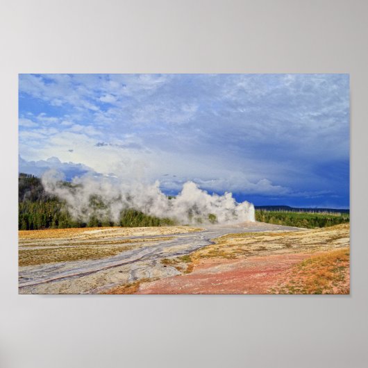 Old Faithful Geyser, Yellowstone National Park Poster (Voorkant)