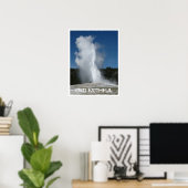 Old Faithful Geyser, Yellowstone National Park, WY Poster (Thuiskantoor)