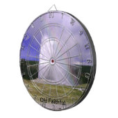 Old Faithful in Yellowstone National Park Dartbord (Voorkant Rechts)