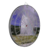 Old Faithful in Yellowstone National Park Dartbord (Voorkant Links)