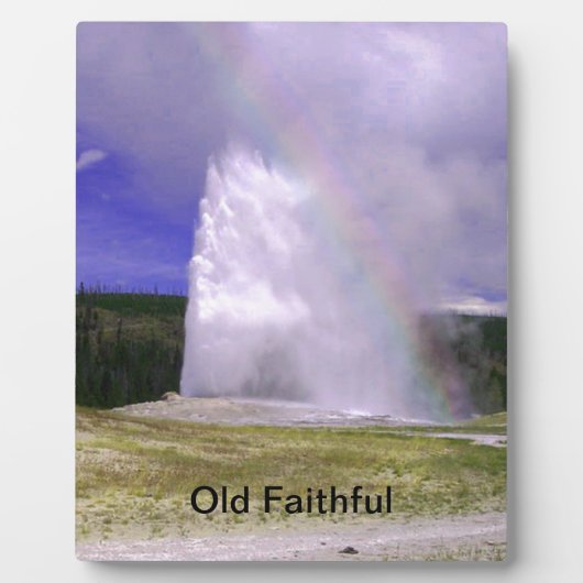 Old Faithful in Yellowstone National Park Fotoplaat (Voorkant)