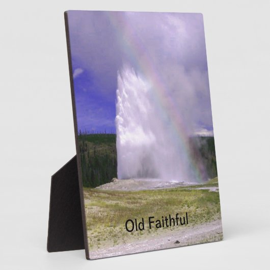 Old Faithful in Yellowstone National Park Fotoplaat (Zijkant)