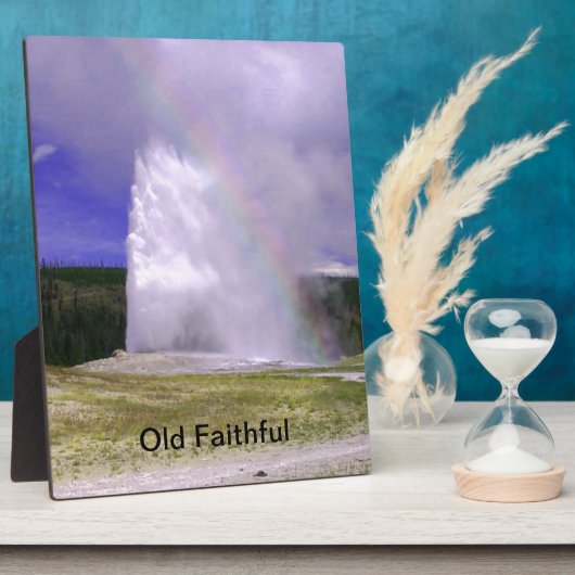 Old Faithful in Yellowstone National Park Fotoplaat (Zijkant)