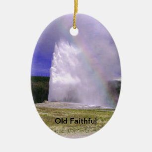 Old Faithful in Yellowstone National Park Keramisch Ornament