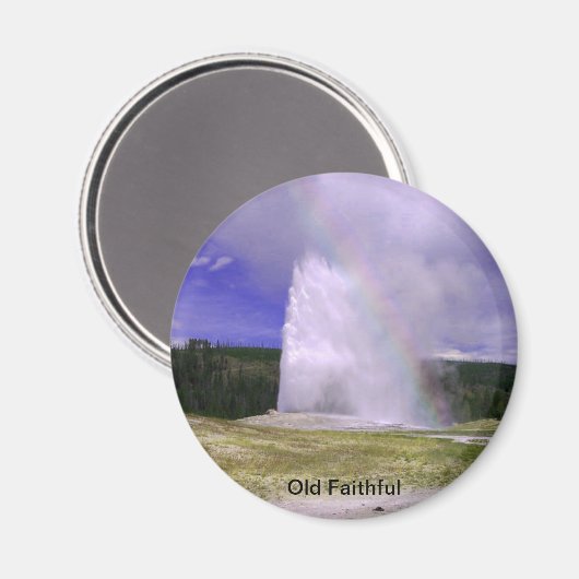 Old Faithful in Yellowstone National Park Magneet (Voorkant / Achterkant)