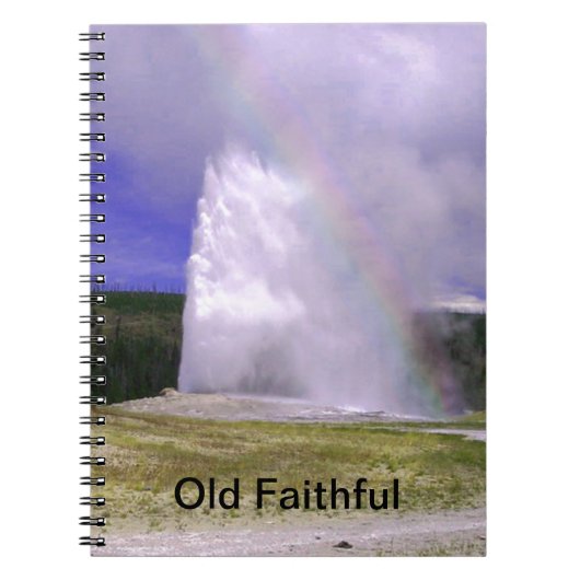 Old Faithful in Yellowstone National Park Notitieboek (Voorkant)