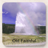 Old Faithful in Yellowstone National Park Onderzetter (Voorkant)