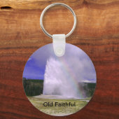Old Faithful in Yellowstone National Park Sleutelhanger (Voorkant)