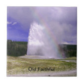 Old Faithful in Yellowstone National Park Tegeltje (Voorkant)