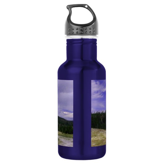 Old Faithful in Yellowstone National Park Waterfles (Achterkant)