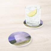 Old Faithful in Yellowstone National Park Zandsteen Onderzetter (Zijkant)