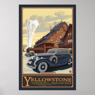 Old Faithful Inn - Yellowstone Nat'l Park Poster
