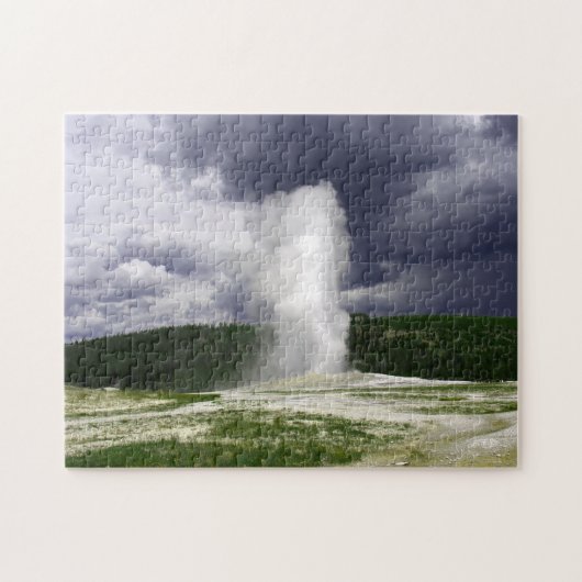 Old Faithful Montana. Legpuzzel (Horizontaal)