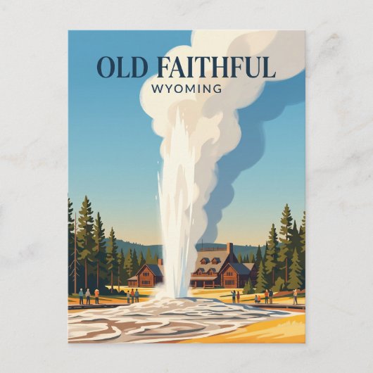 Old Faithful VS Briefkaart (Voorkant)