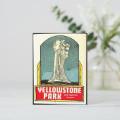 Old Faithful Yellowstone Briefkaart (Staand voorkant)