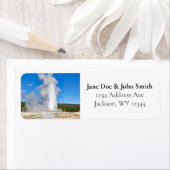 Old Faithful Yellowstone National Park Etiket (Insitu)