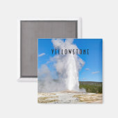 Old Faithful Yellowstone National Park Magneet (Voorkant / Achterkant)