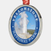 Old Faithful Yellowstone National Park Metalen Ornament (Links)