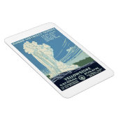 Old Faithful, Yellowstone Park vintage poster, Magneet (Rechterzijde)