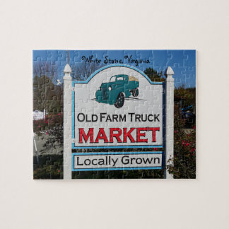 Old Farm Market, personalize with your text Legpuzzel