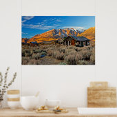 Old Farmhouse Along Hwy 395 In June Lake Poster (Keuken)