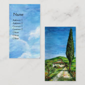 Old Farmhouse Chianti, Toscane Landscape / Blue Sk Visitekaartje (Voorkant / Achterkant)