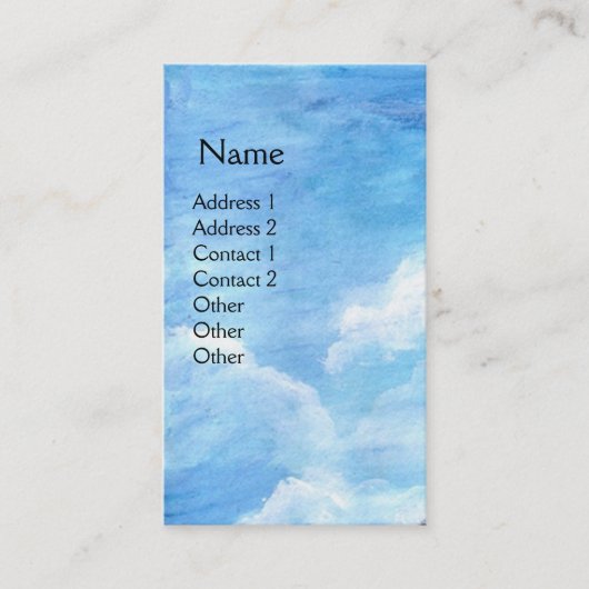 Old Farmhouse Chianti, Toscane Landscape / Blue Sk Visitekaartje (Voorkant)