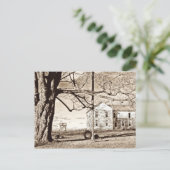 Old Farmhouse Sepia Briefkaart (Staand voorkant)