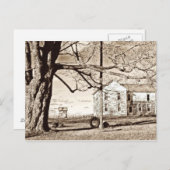 Old Farmhouse Sepia Briefkaart (Voorkant / Achterkant)