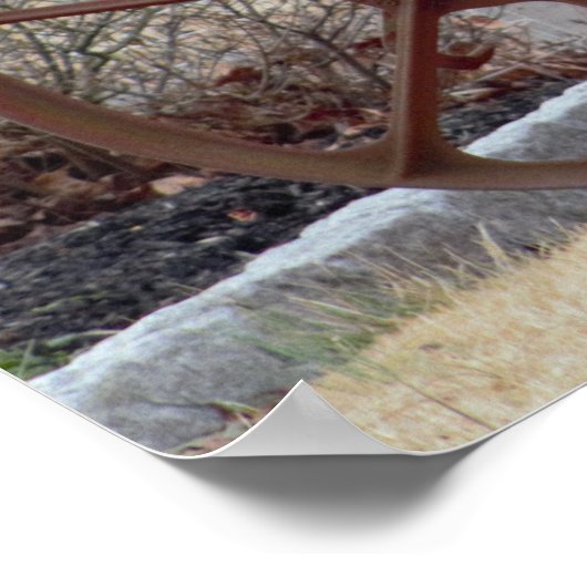 Old Farming Equipment Poster (Hoek)