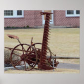 Old Farming Equipment Poster (Voorkant)