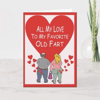 Old Fart Love Feestdagen Kaart