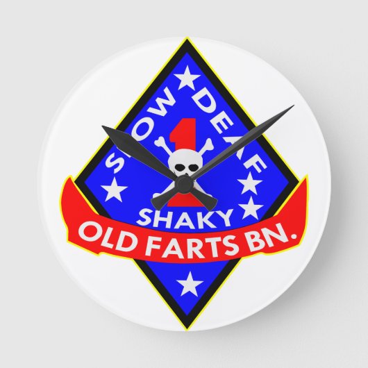 Old Farts Battalion Slow Shaky Deaf Ronde Klok (Voorkant)