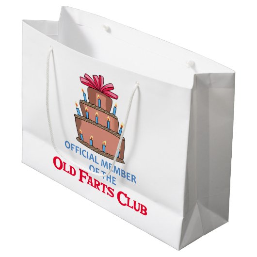 Old Farts Club Groot Cadeauzakje (Voorkant Gekanteld)