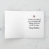 Old Fashion Christmas Kaart Garden Gate in de wint (Binnen)