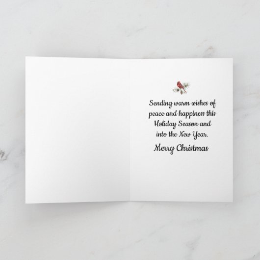 Old Fashion Christmas Kaart Garden Gate in de wint (Binnen)