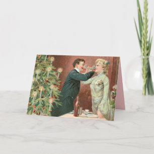 Old Fashion Christmas Kaarten paar