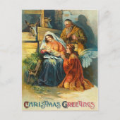 Old Fashion Christmas Nativity Briefkaart (Voorkant)