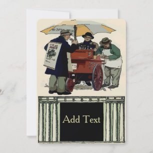 Old Fashion Cookout Party Kaart