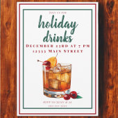 Old Fashion Drink Kerstfeest Drinken Kaart