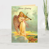 Old Fashion Easter Angel Feestdagen Kaart (Voorkant)