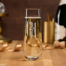 Old Fashion Fancy Scroll Monogram Initiaal H