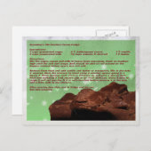 Old Fashion Fudge Oma's recept Briefkaart (Voorkant / Achterkant)