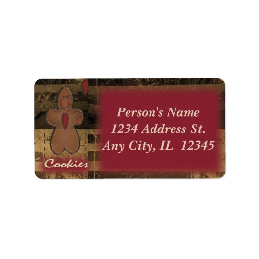 Old Fashion GingerBrooMan Etiket (Voorkant)